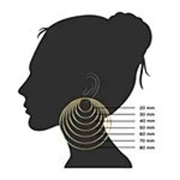 Boho Large Oversized Thin Gold Big Hoop Circle Fashion Earrings 60mm Gold A0136 - Picture 5 of 12
